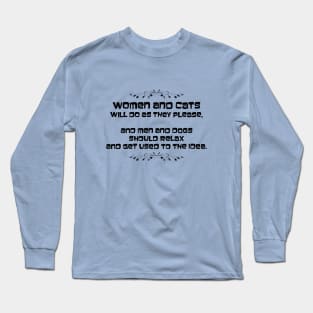 Women and cats Long Sleeve T-Shirt